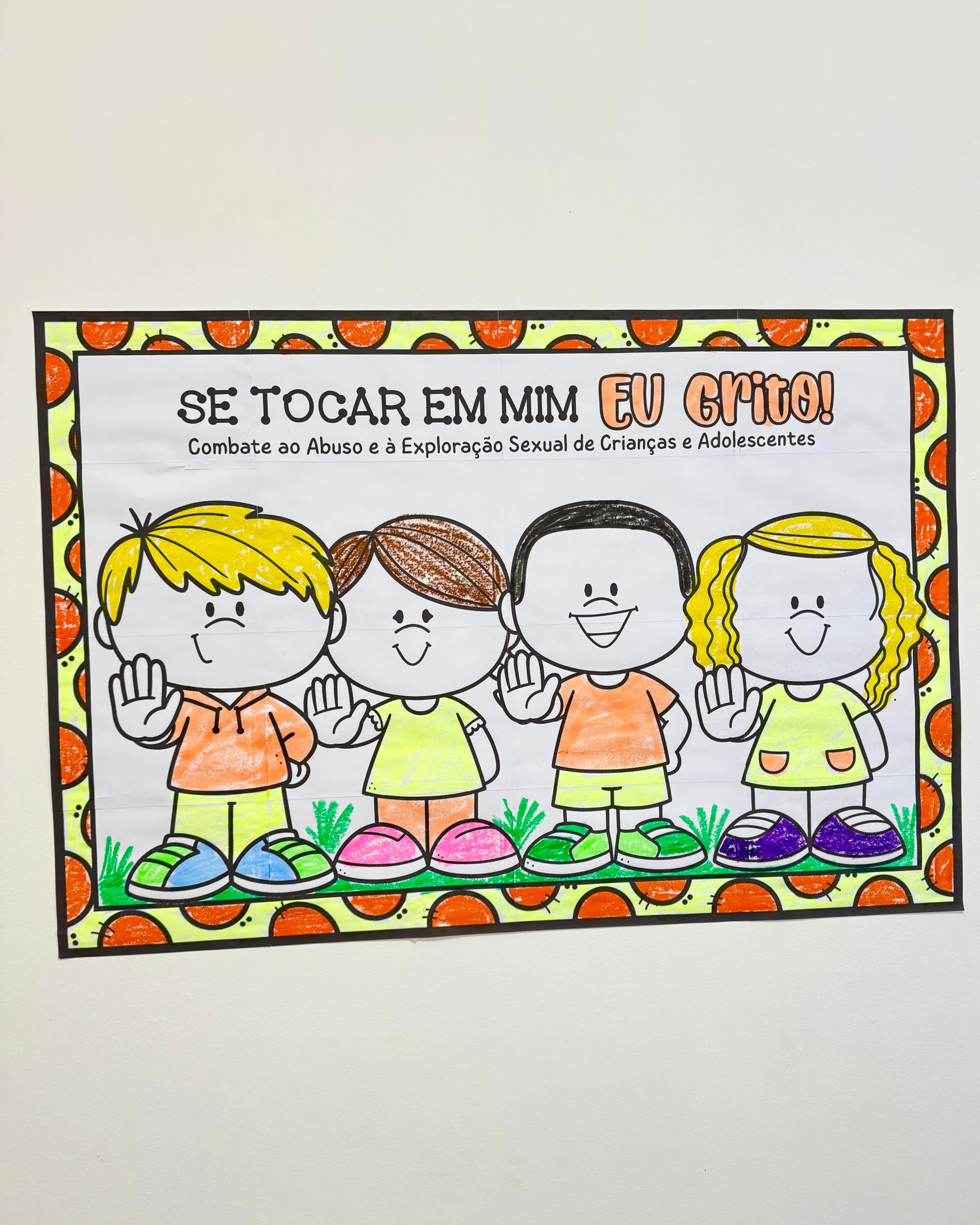 PAINEL PARA COLORIR MAIO LARANJA - Imagem 15