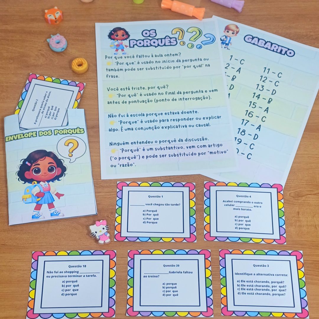 ENVELOPE DOS PORQUÊS