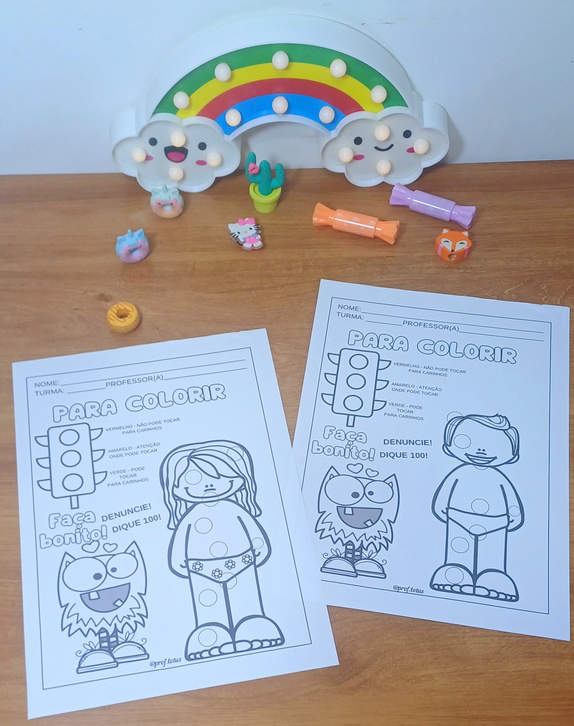 DESENHOS PARA COLORIR SEMÁFORO DO TOQUE - Imagem 4