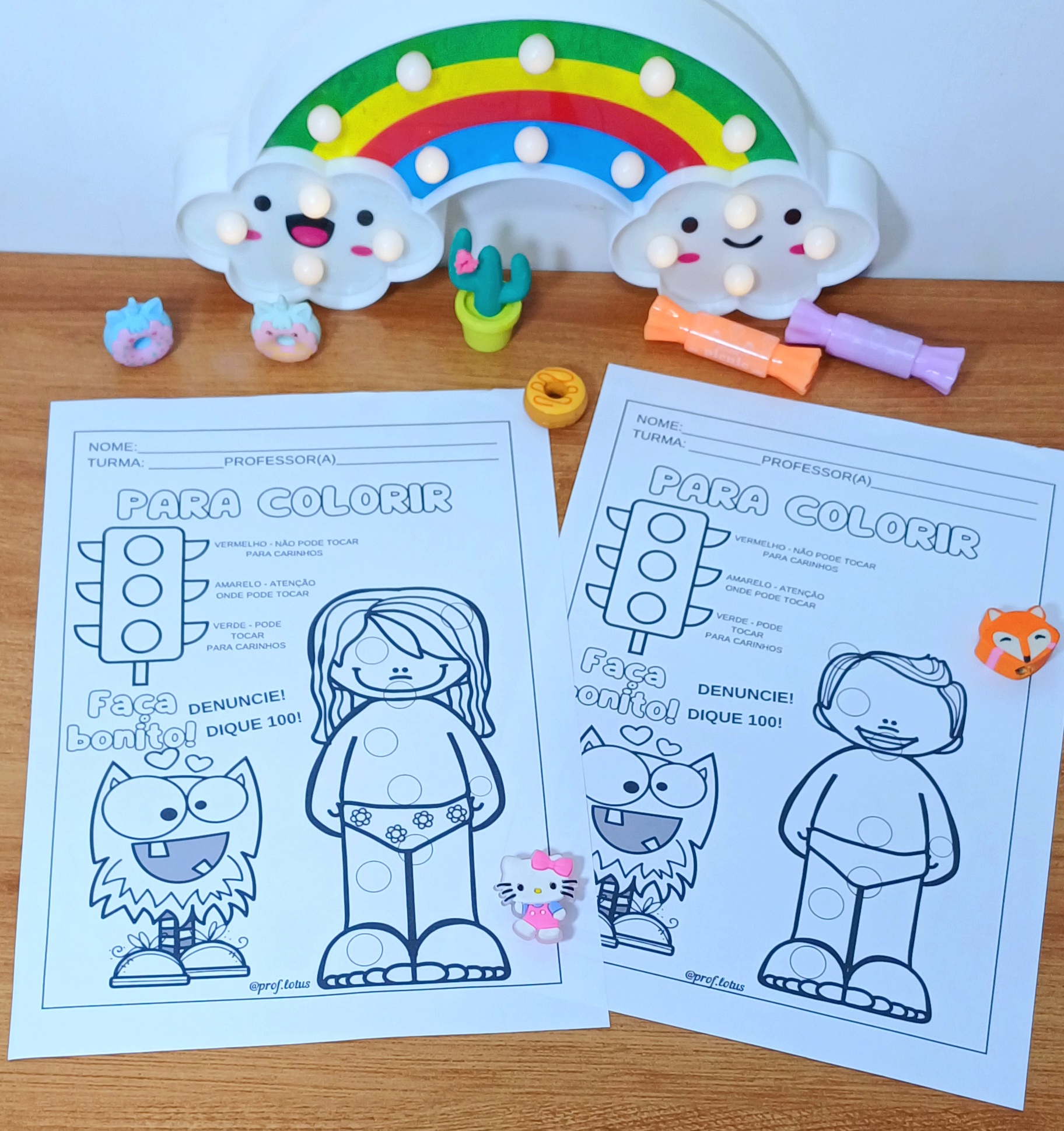 DESENHOS PARA COLORIR SEMÁFORO DO TOQUE - Imagem 2