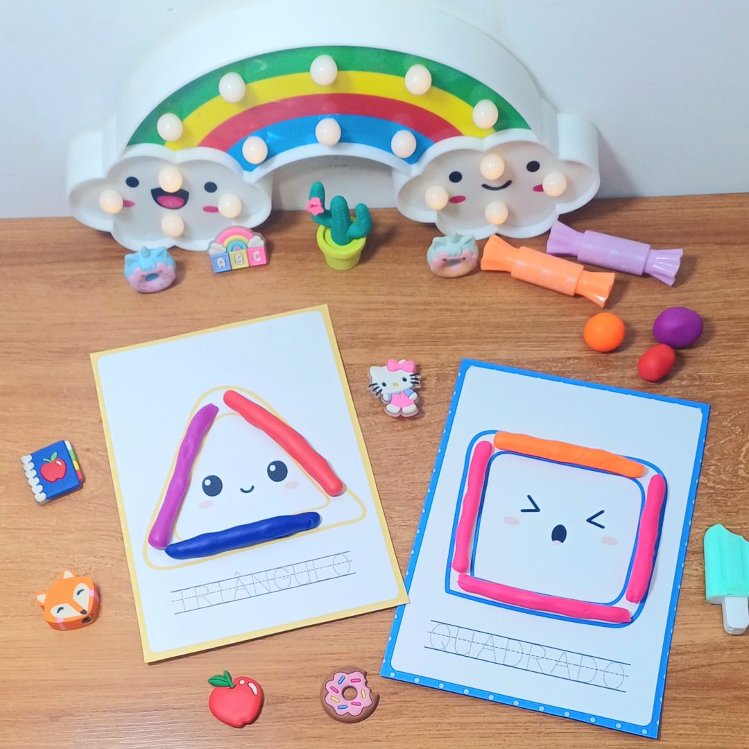 TREINANDO COM MASSINHA FORMAS GEOMÉTRICAS