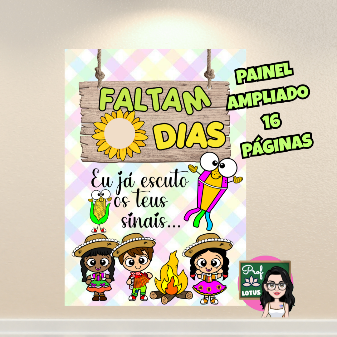 PAINEL CONTAGEM REGRESSIVA FESTA JUNINA