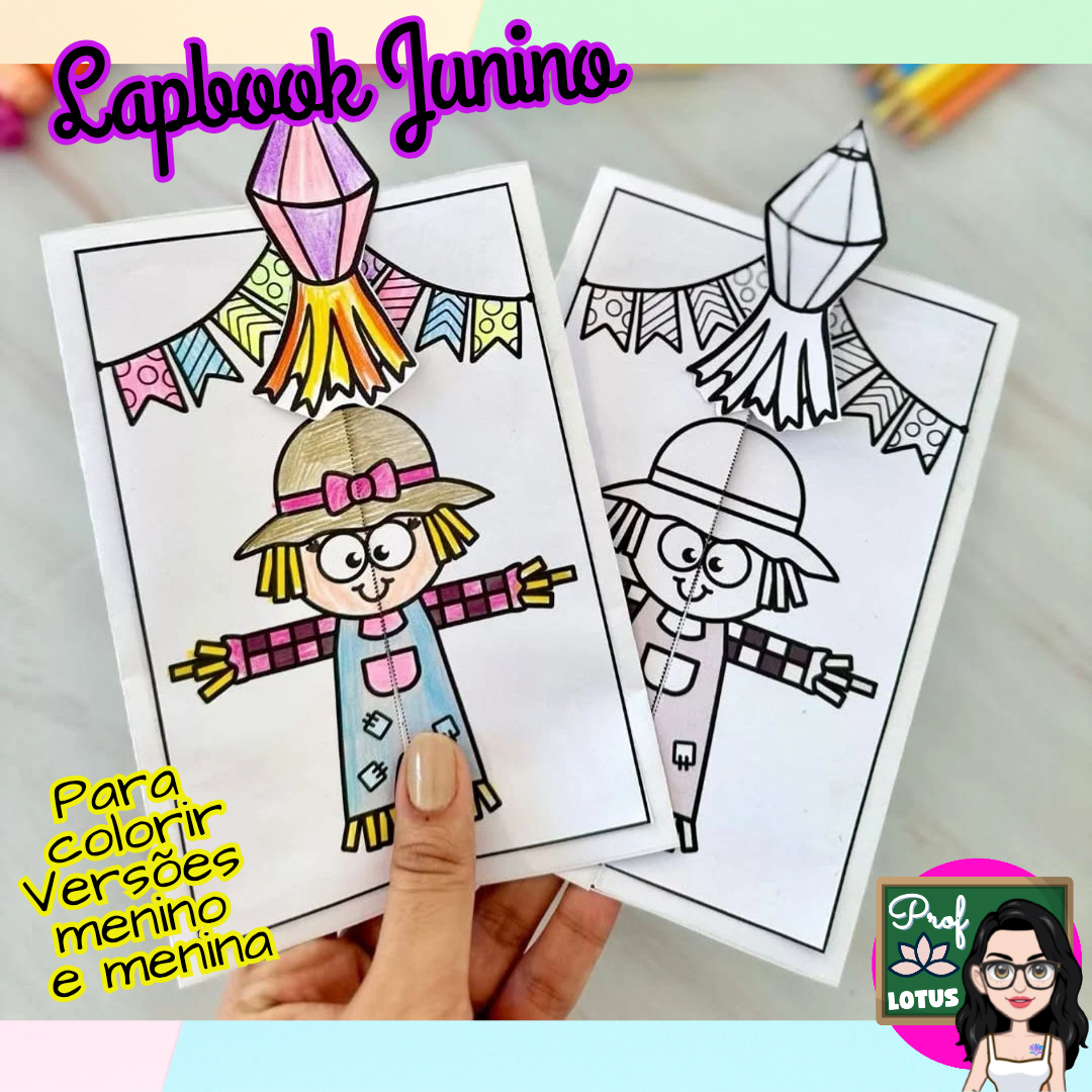 LAPBOOK JUNINO ESPANTALHO