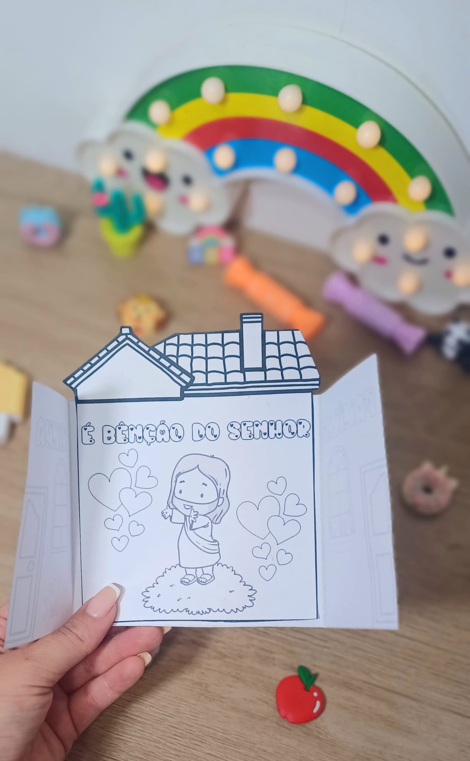 DOBRADURA CASINHA FAMÍLIA É BENÇÃO DO SENHOR - Imagem 7