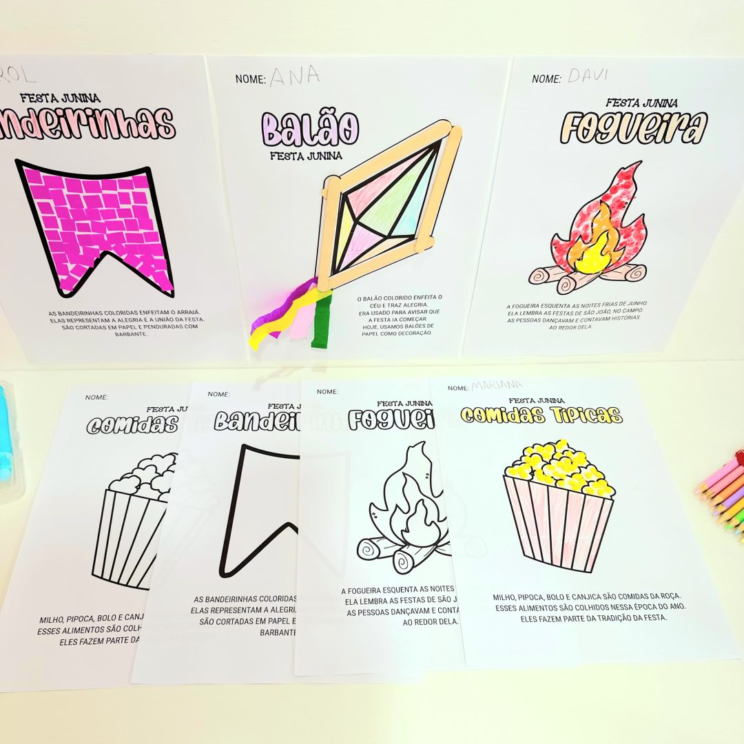 ATIVIDADES ARTES FESTA JUNINA