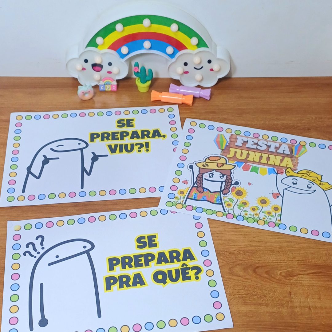 PLAQUINHAS "SE PREPARA" FESTA JUNINA