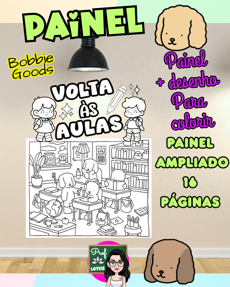 PAINEL VOLTA ÀS AULAS BOBBIE GOODS PARA COLORIR – Prof Lotus – Recursos ...