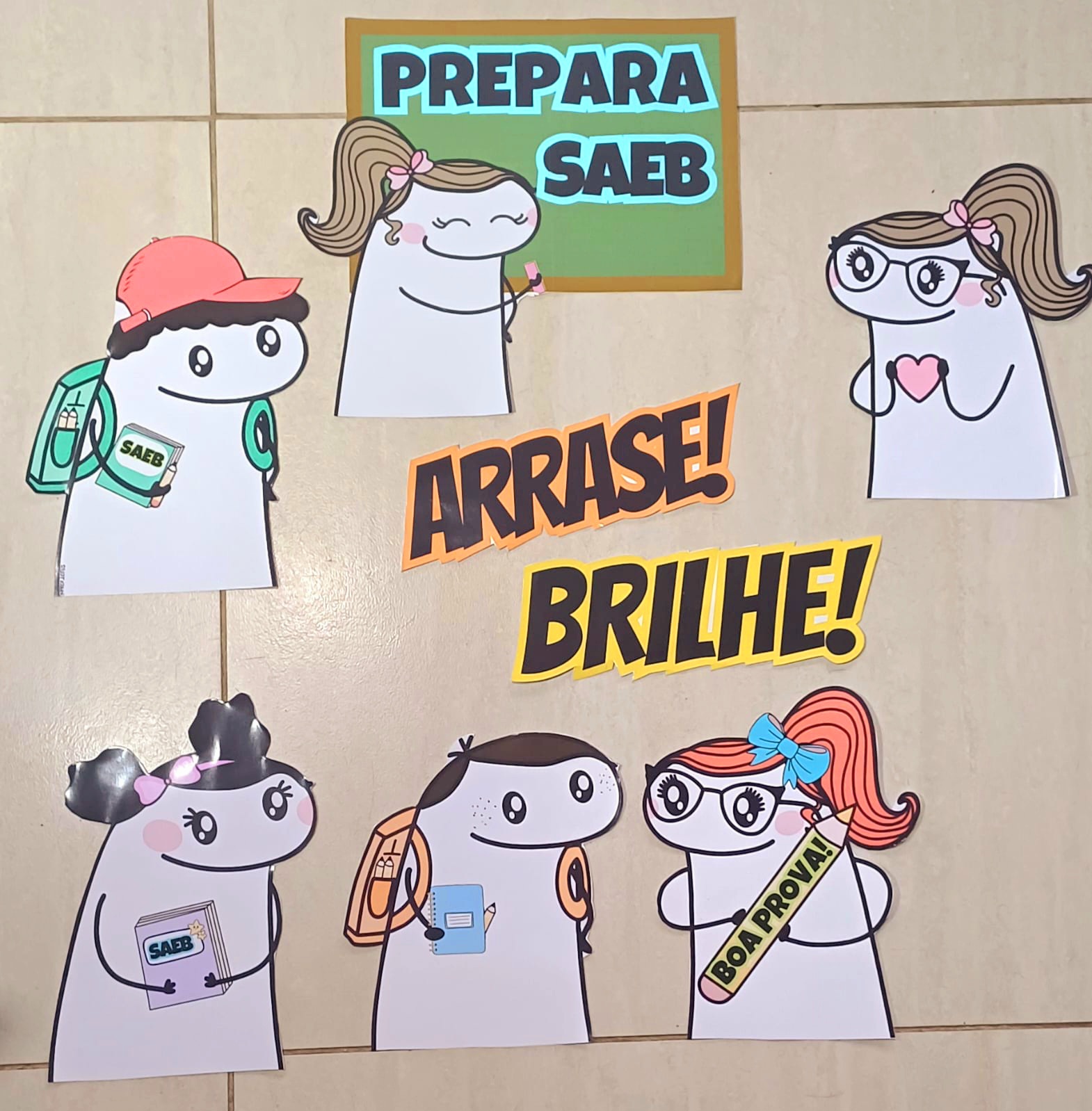 PAINEL E CAIXINHA LEMBRANCINHA PREPARA SAEB - Imagem 5