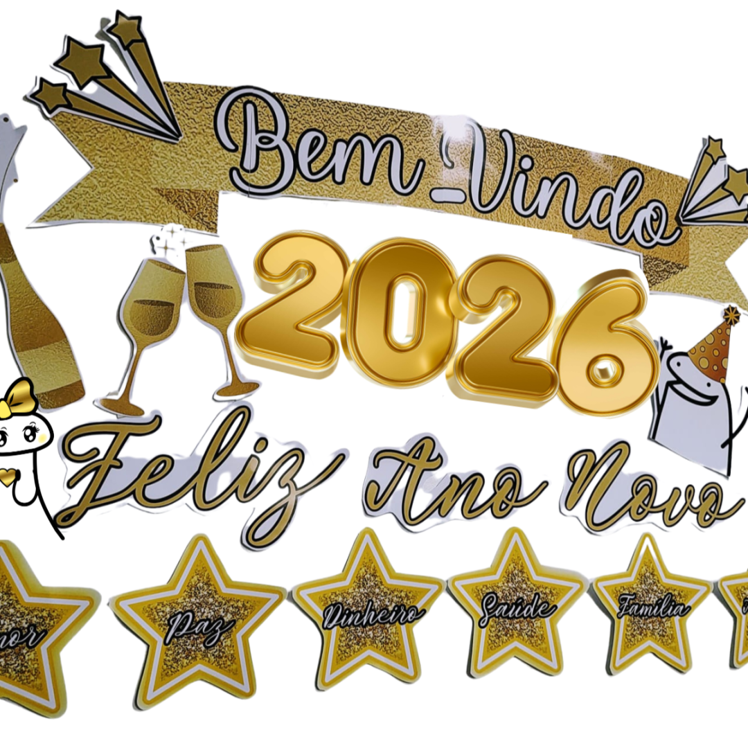 PAINEL ANO NOVO FLORKS