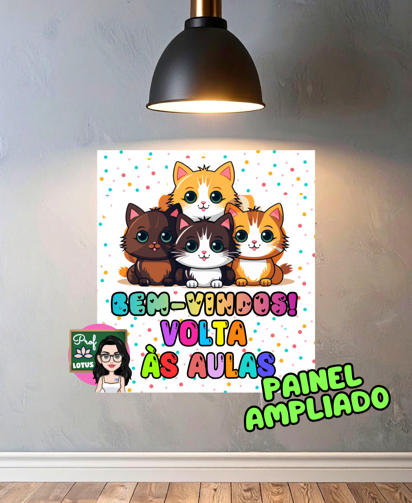 PAINEL VOLTA ÀS AULAS GATINHOS