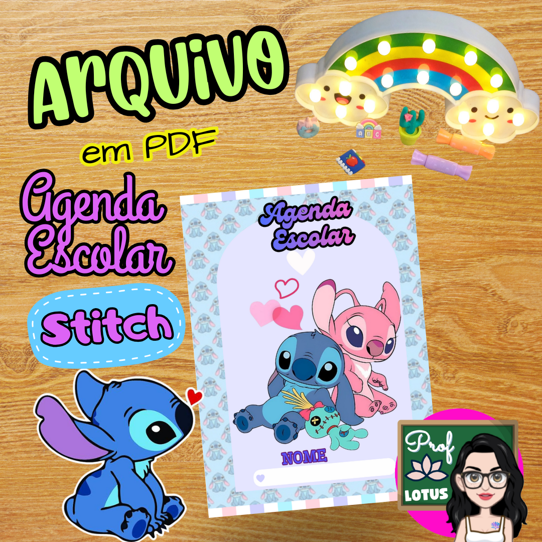 AGENDA ESCOLAR STITCH