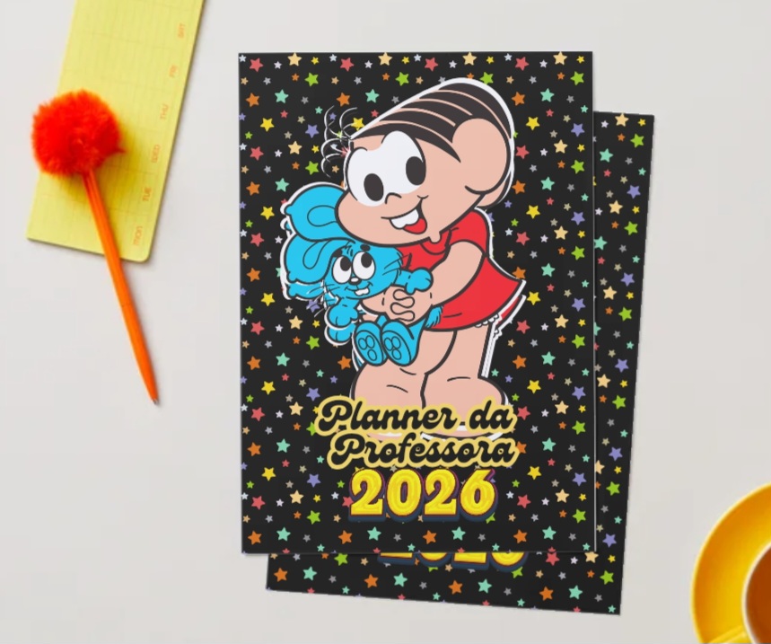 CADERNO PLANNER TURMA DA MÔNICA 2026