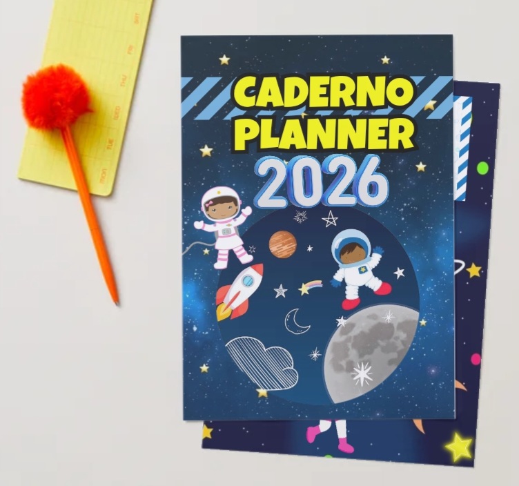 CADERNO PLANNER ASTRONAUTA