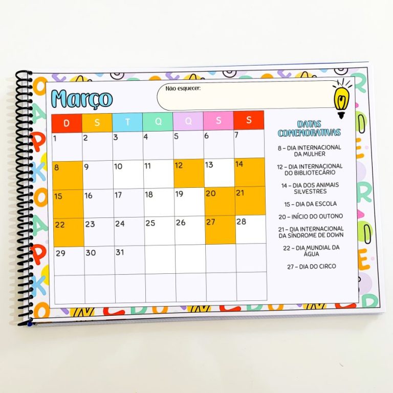 PLANNER CALENDÁRIO DATAS COMEMORATIVAS 2026 – Prof Lotus – Recursos ...