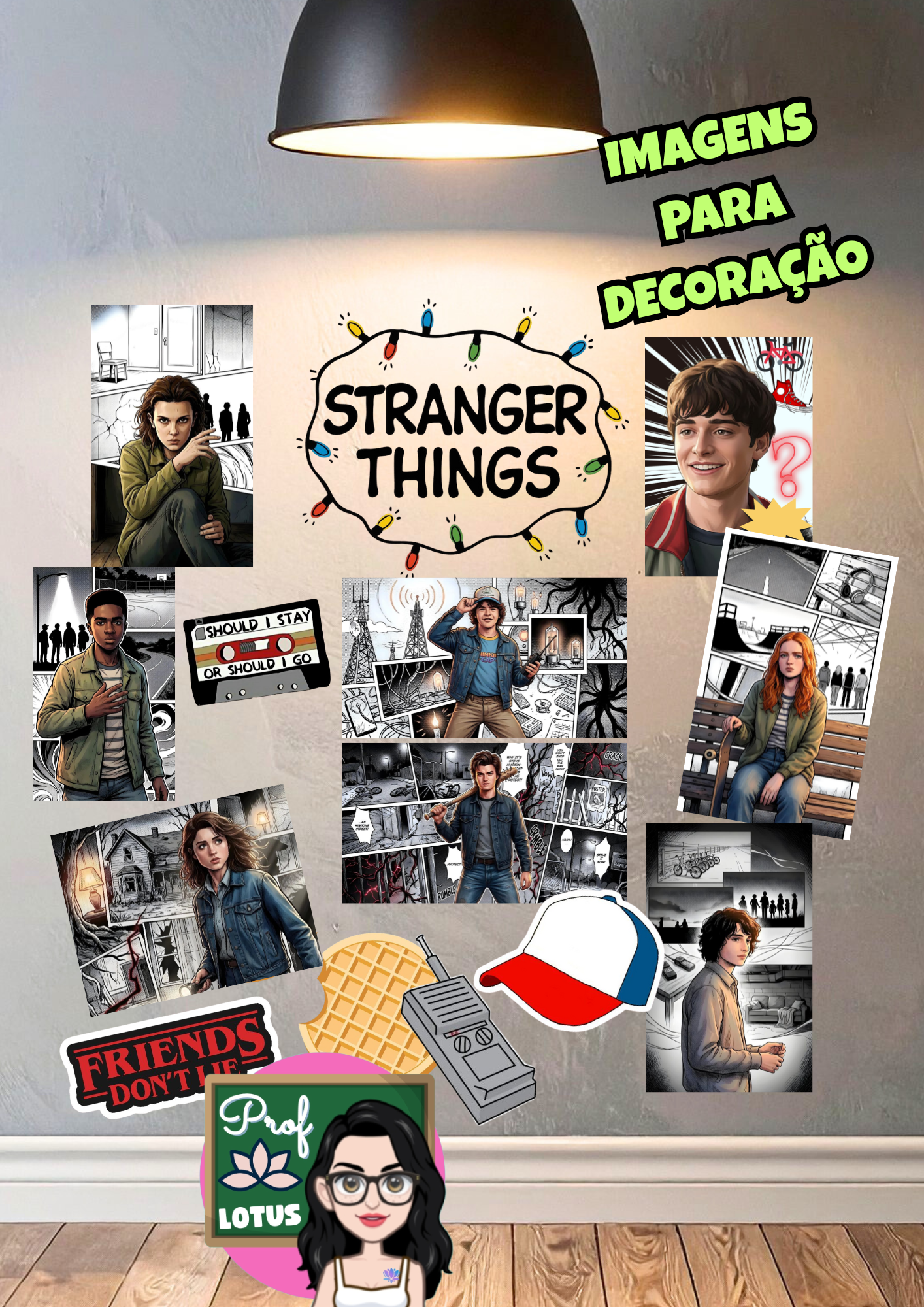 KIT SALA STRANGER THINGS - Imagem 12