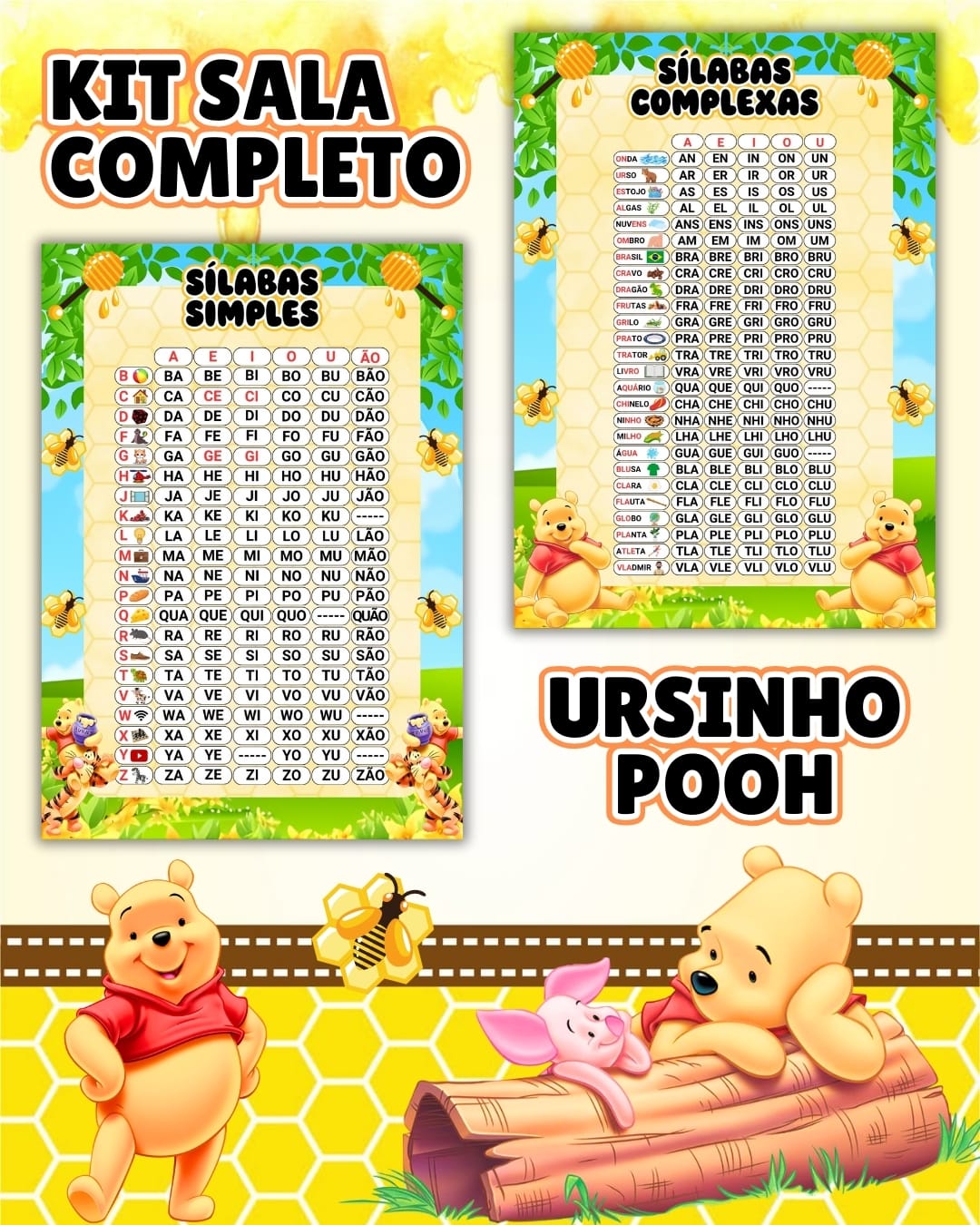 KIT SALA URSINHO POOH - Imagem 2