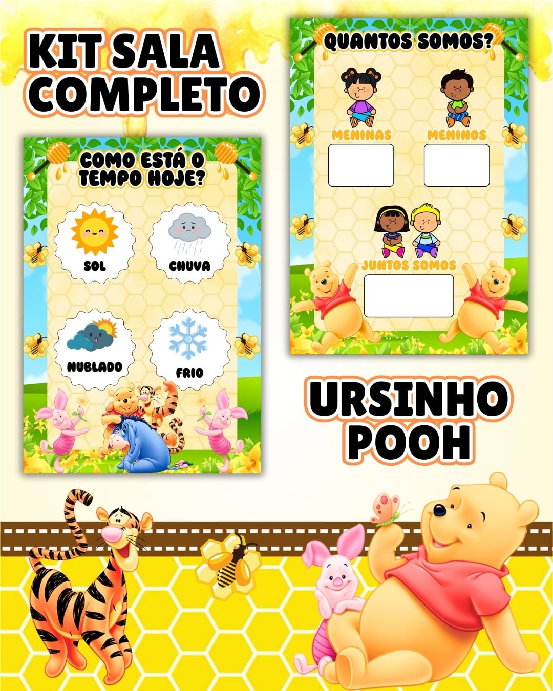 KIT SALA URSINHO POOH - Imagem 4