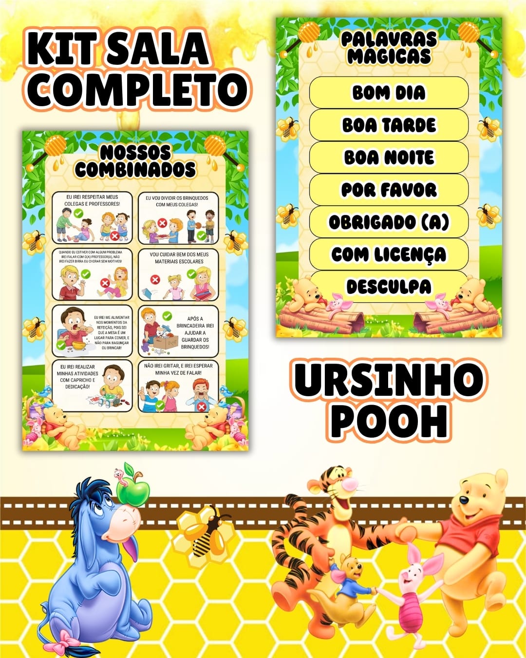 KIT SALA URSINHO POOH - Imagem 10