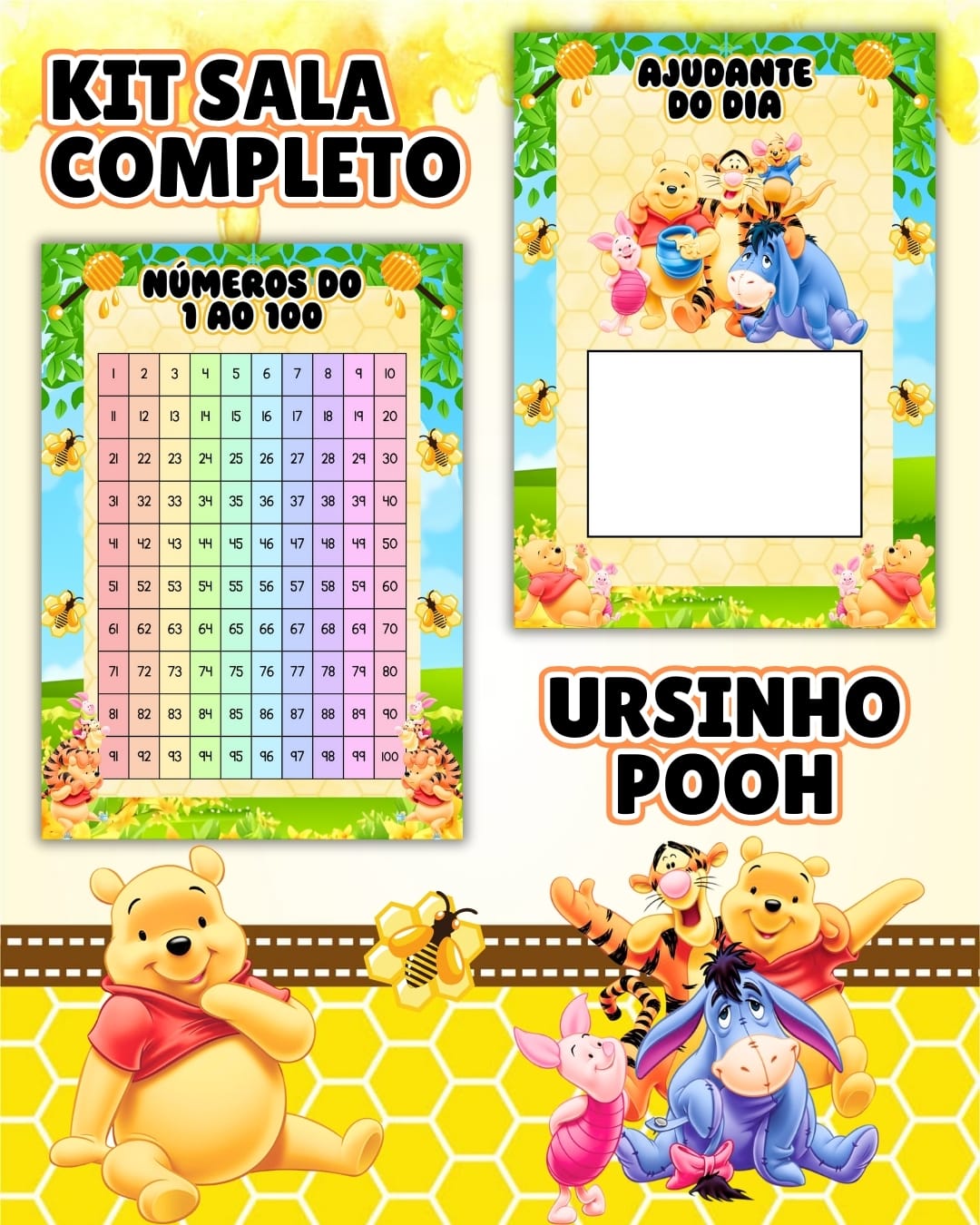KIT SALA URSINHO POOH - Imagem 8