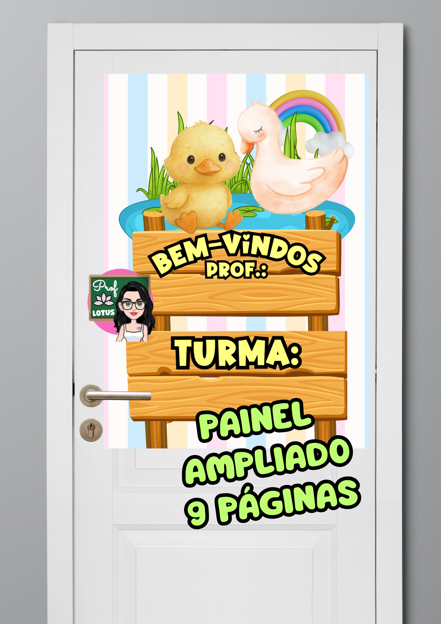 PAINEL VOLTA ÀS AULAS PATINHO FEIO