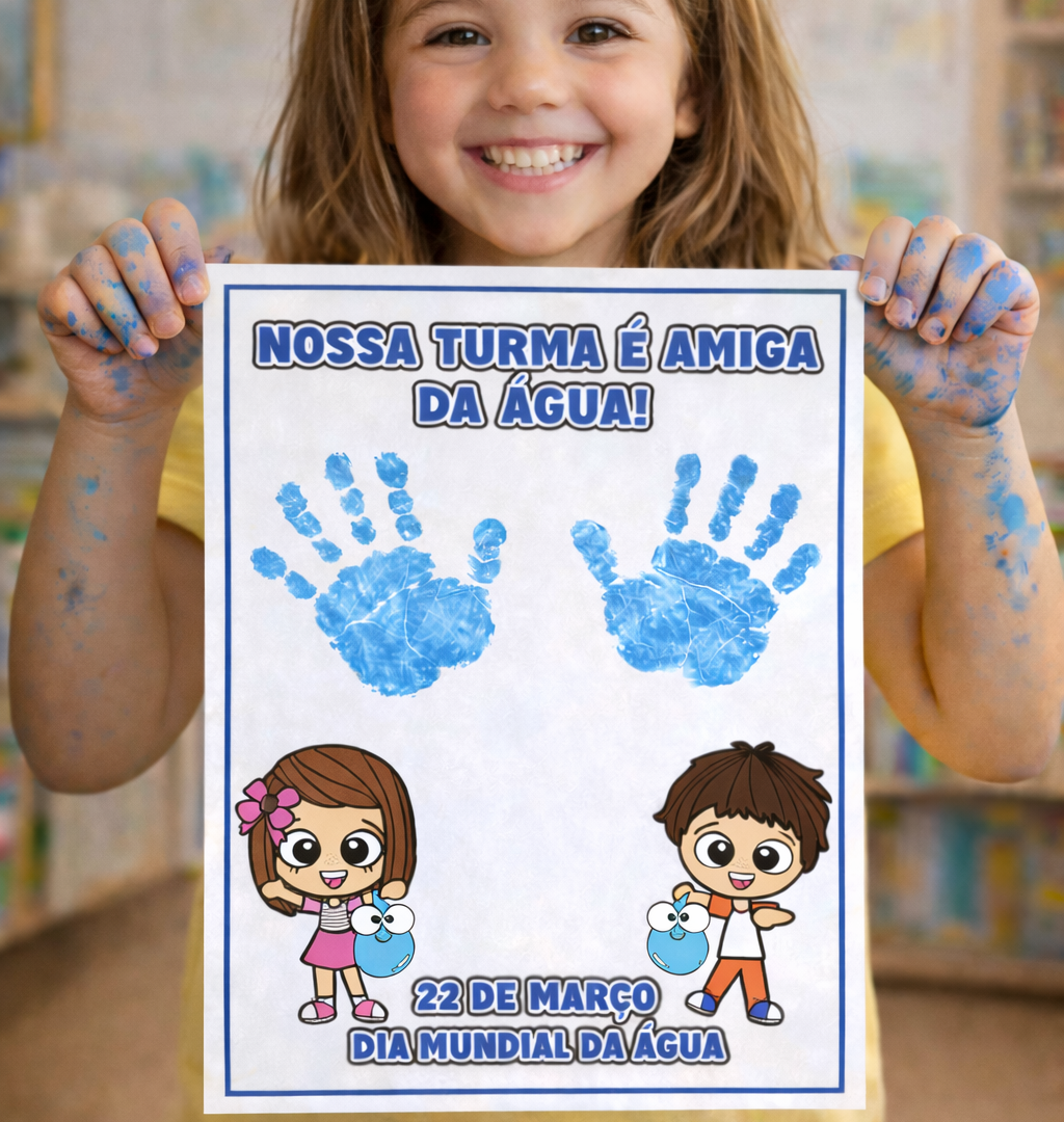 ATIVIDADE MÃOZINHAS DIA DA ÁGUA