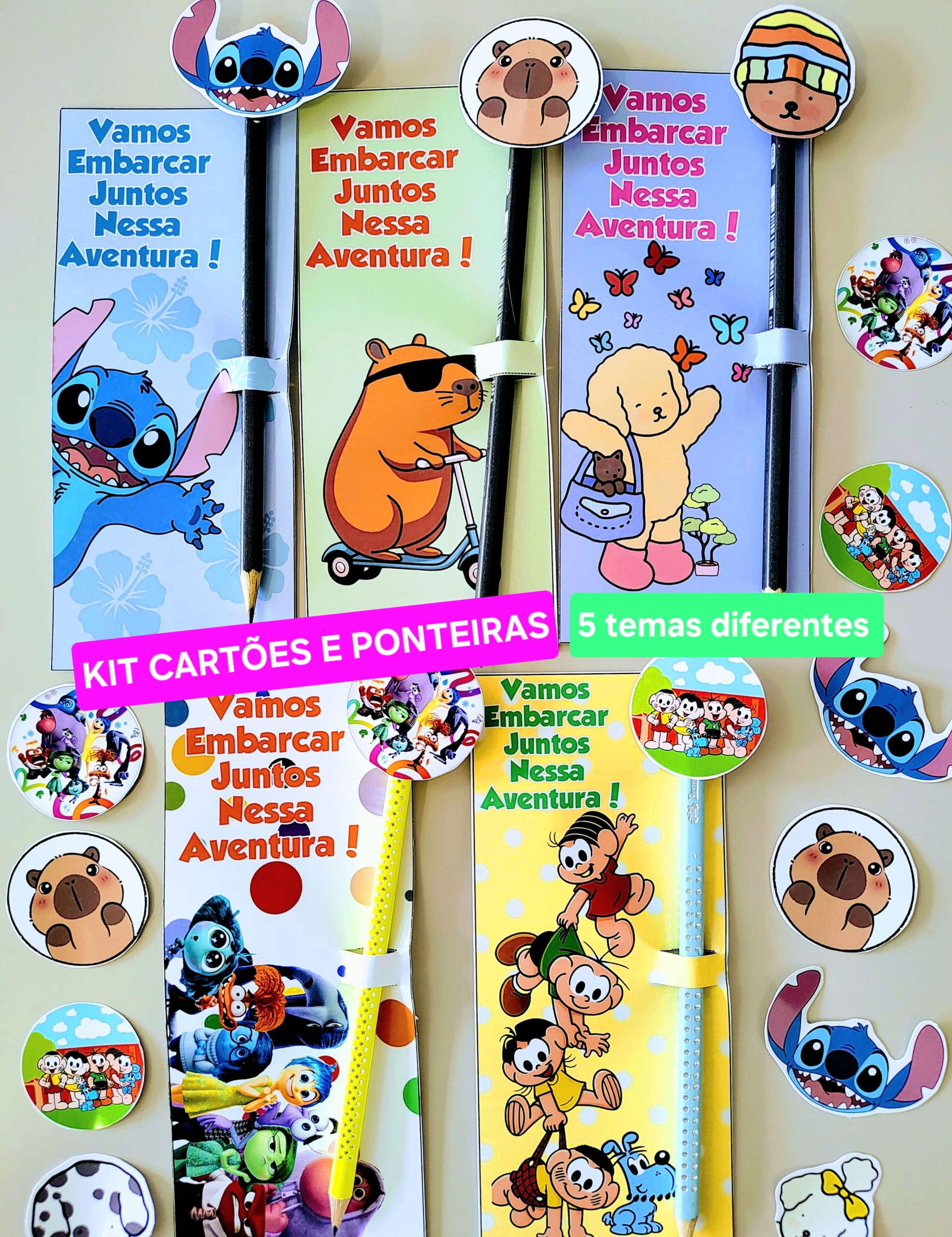 KIT CARTÕES E PONTEIRAS VOLTA ÀS AULAS