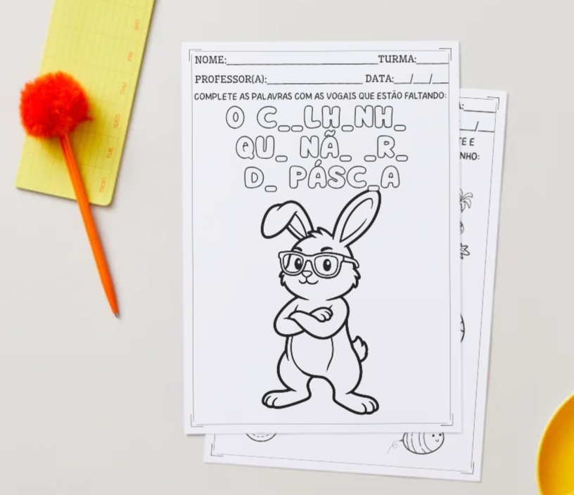 SEQUÊNCIA DIDÁTICA O COELHINHO QUE NÃO ERA DE PÁSCOA - Imagem 3