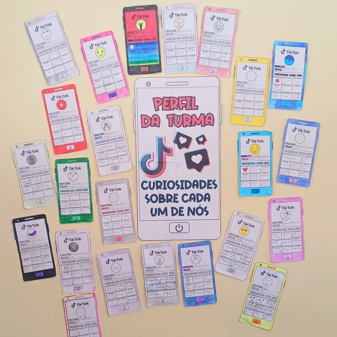 PAINEL TIK TOK CELULAR PERFIL DA TURMA