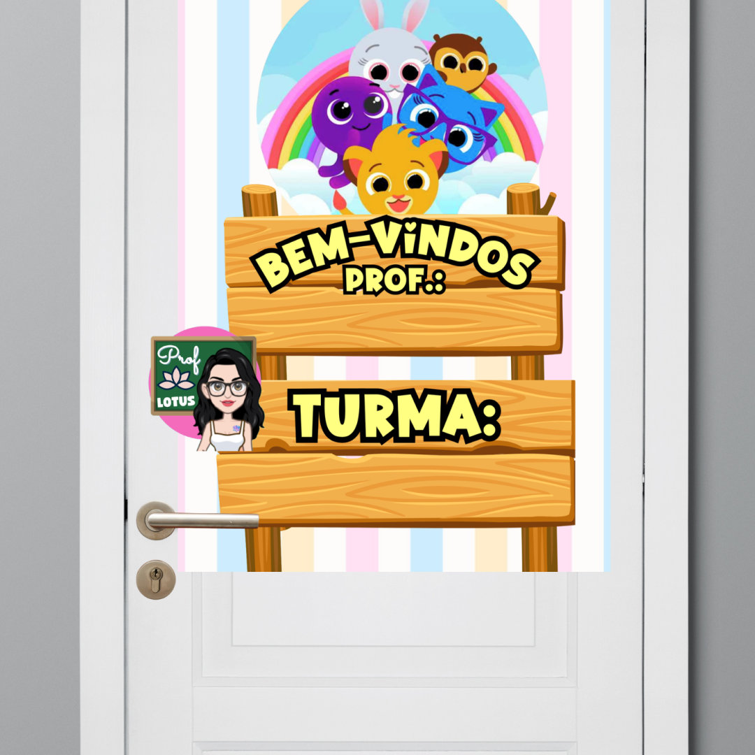 PAINEL DE PORTA BEM-VINDOS BOLOFOFOS