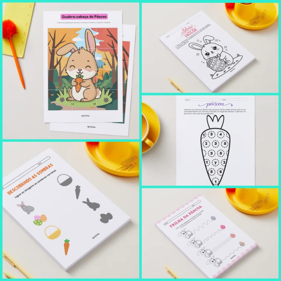 ATIVIDADES DIVERSAS PÁSCOA EDUCAÇÃO INFANTIL