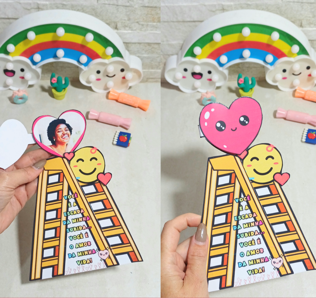 CARTÃO VOCÊ É A ESCADA DA MINHA SUBIDA