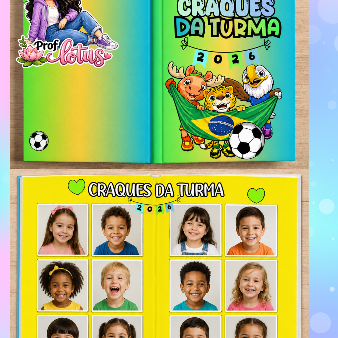 ÁLBUM COPA DO MUNDO CRAQUES DA TURMA 2026