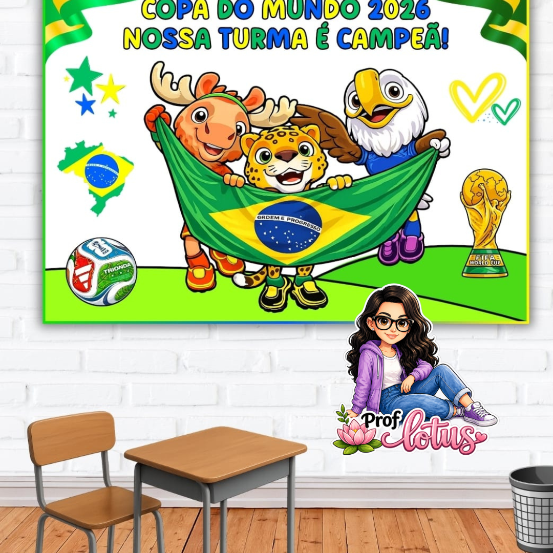 PAINEL COLORIDO COPA TURMA CAMPEÃ