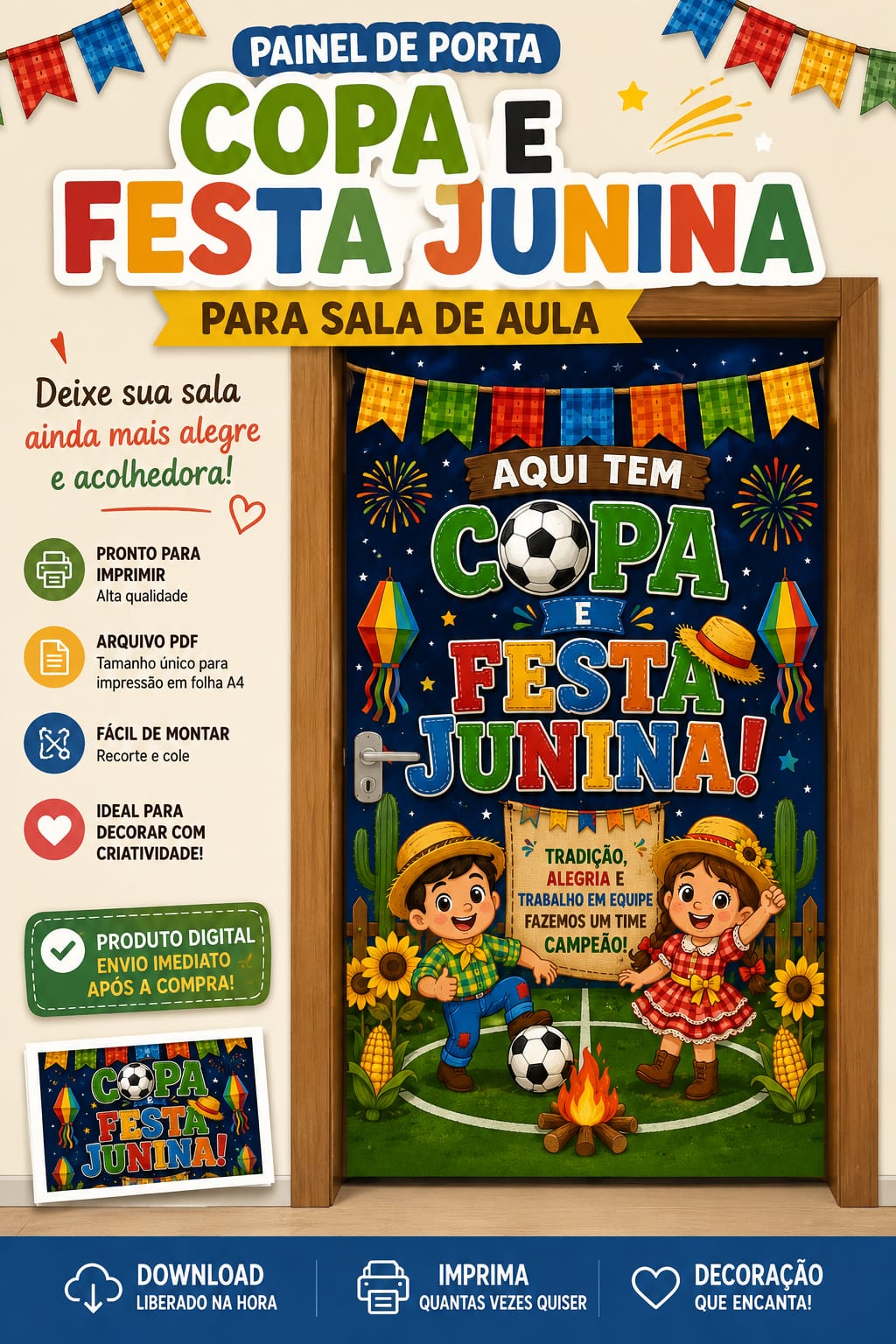PAINEL DE PORTA COPA JUNINA