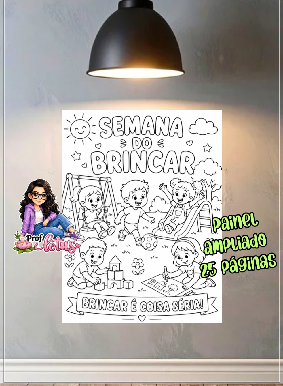 PAINEL PARA COLORIR SEMANA DO BRINCAR