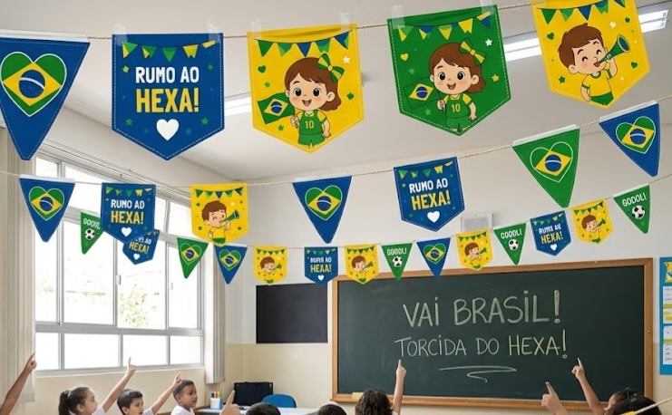 BANDEIRINHAS TORCIDA COPA - Imagem 2