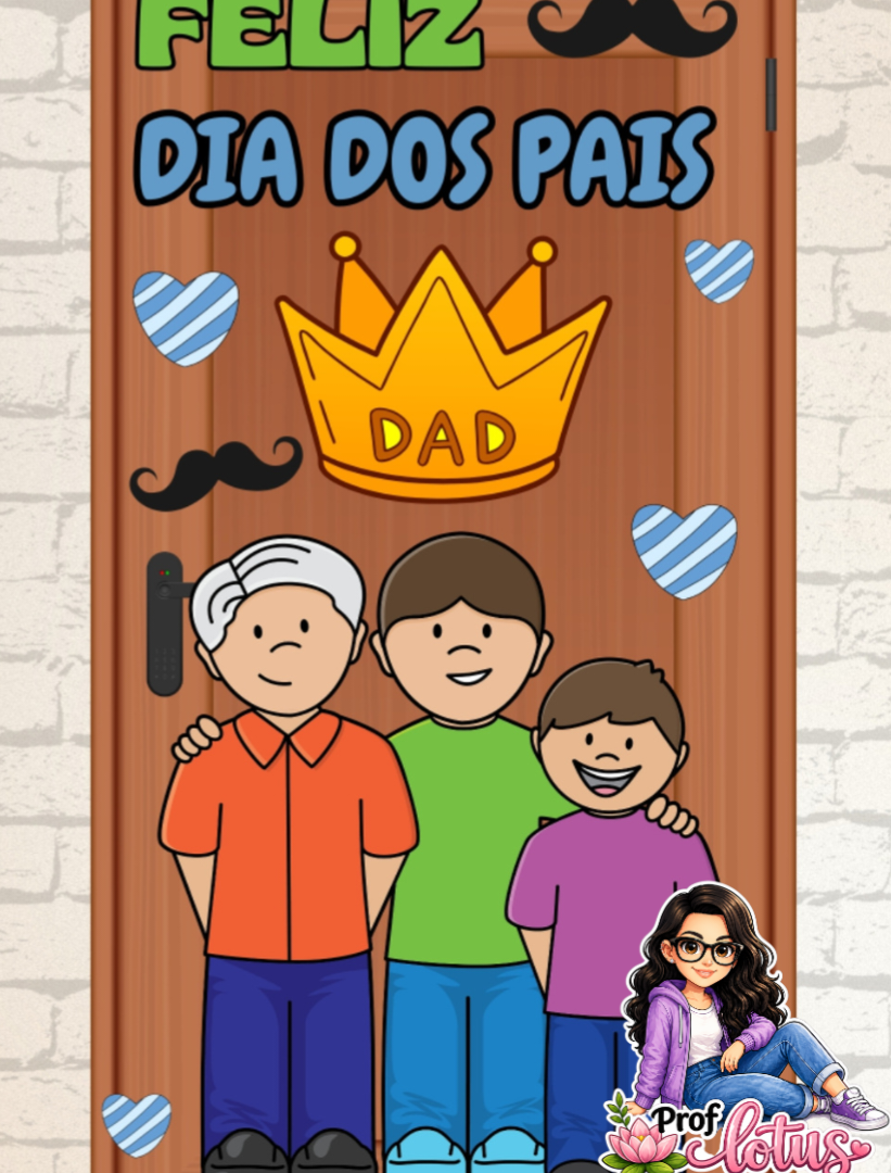 PAINEL DE PORTA DIA DOS PAIS DAD