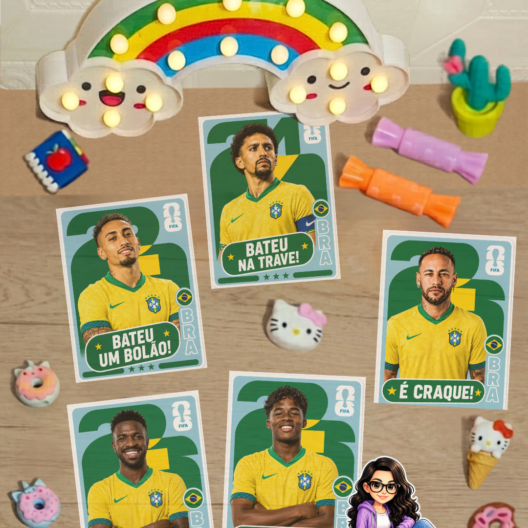FIGURINHAS INCENTIVOS JOGADORES DA COPA