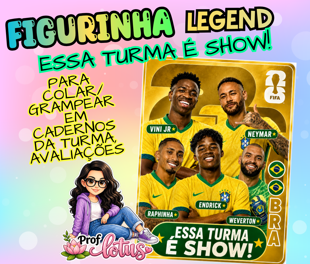 FIGURINHA LEGEND ESSA TURMA É SHOW