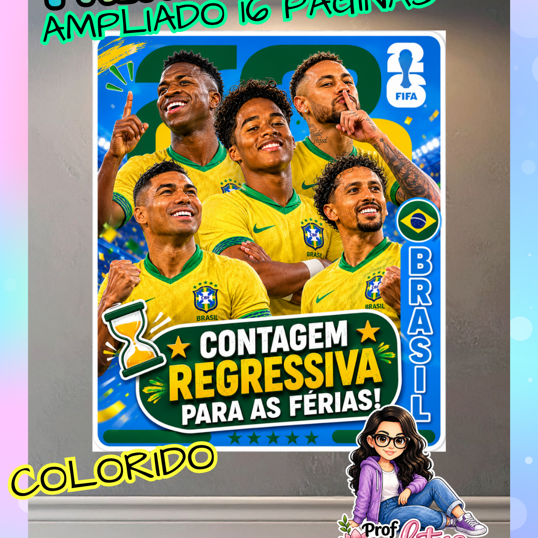 PAINEL COPA CONTAGEM REGRESSIVA FÉRIAS