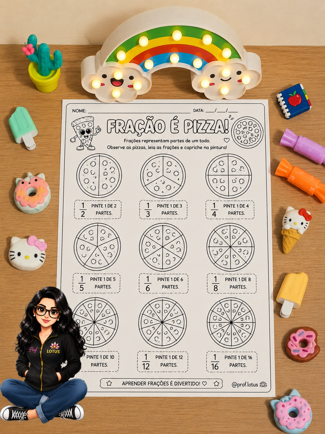 FRAÇÃO É PIZZA