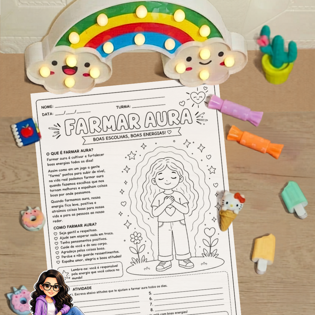 FARMAR AURA TEXTO E ATIVIDADE