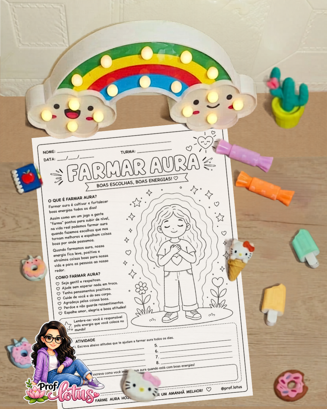 FARMAR AURA TEXTO E ATIVIDADE