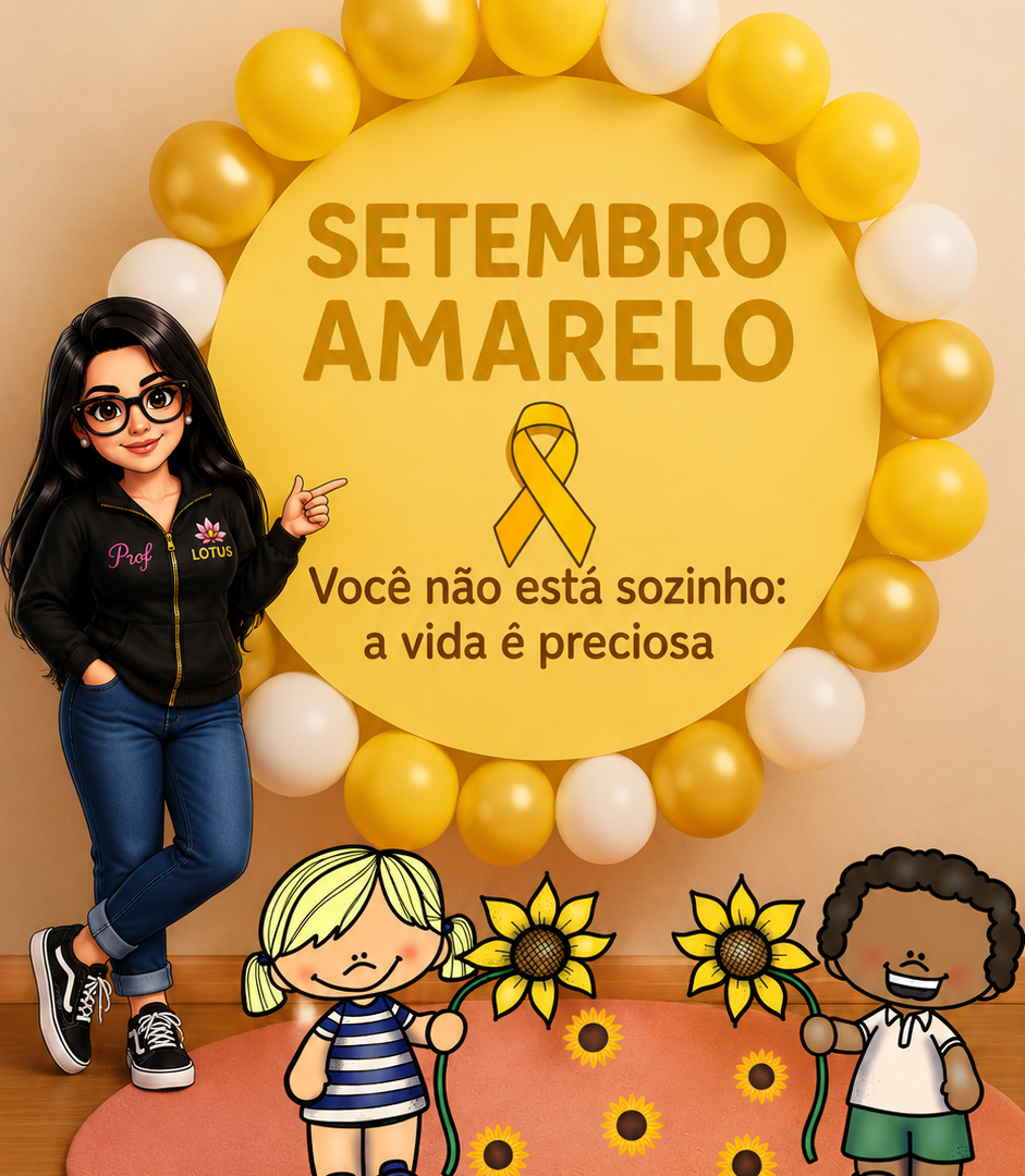PAINEL SETEMBRO AMARELO BALÕES