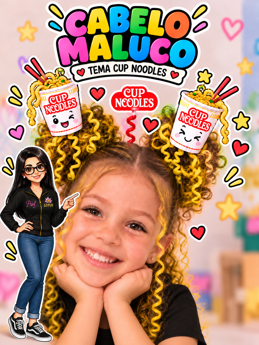 APLIQUE CUPNOODLES CABELO MALUCO