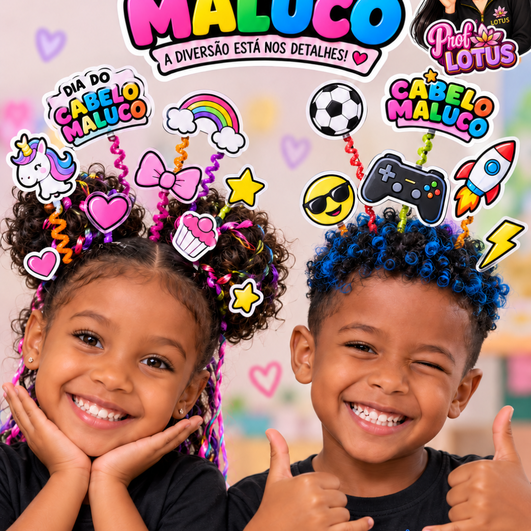 APLIQUES CABELO MALUCO