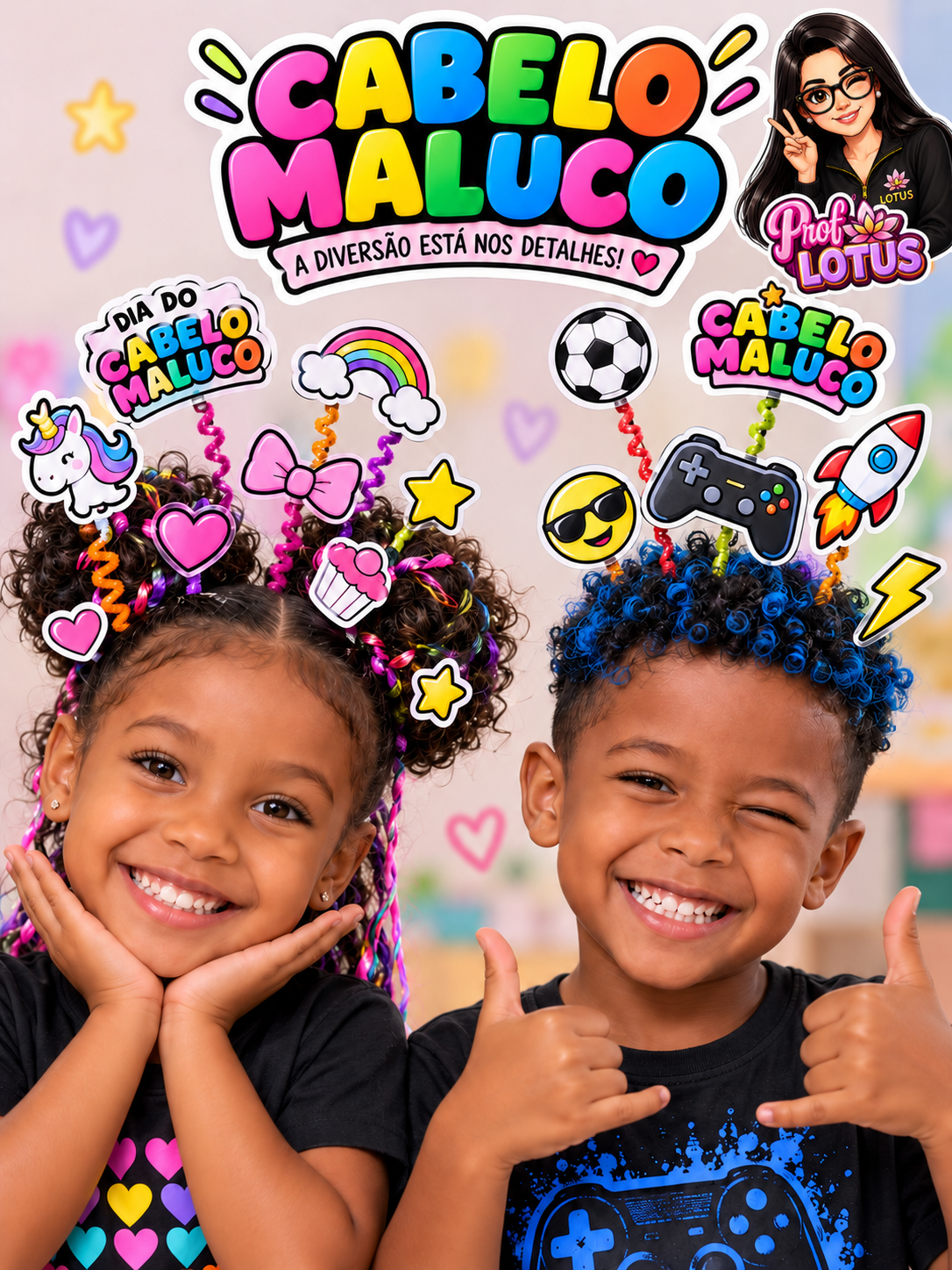 APLIQUES CABELO MALUCO
