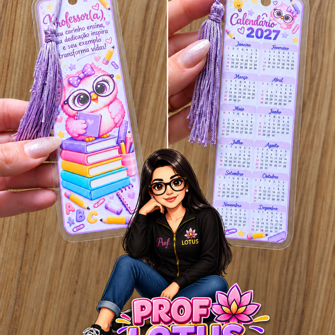 CHAVEIRO PROFES CALENDÁRIO CORUJINHAS