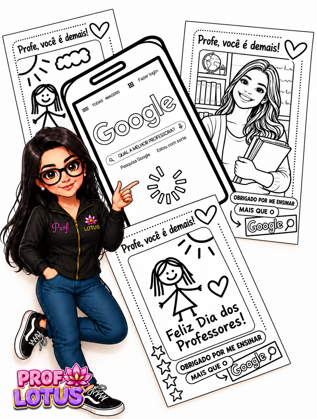 CELULAR PROFES PARA COLORIR