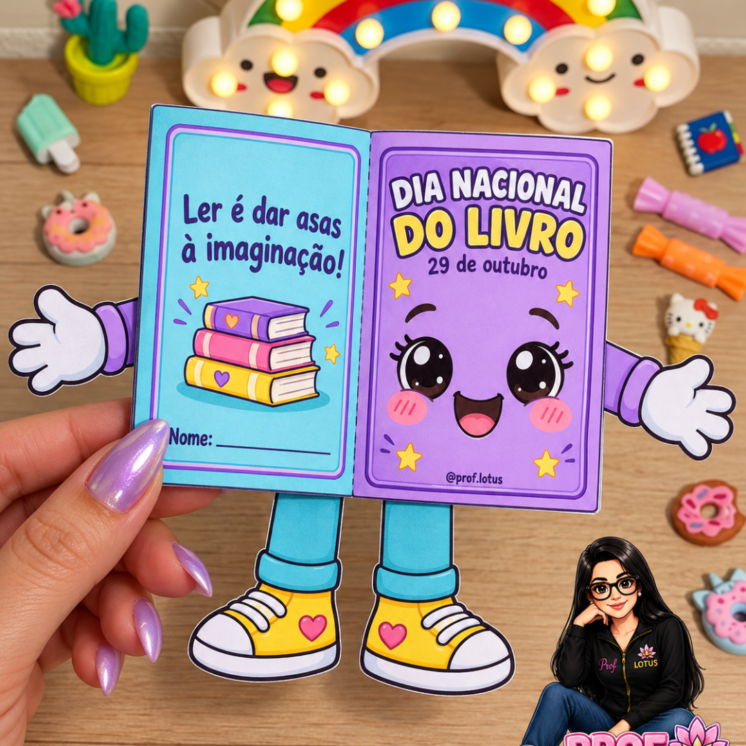 LIVRETO COLORIDO DIA NACIONAL DO LIVRO